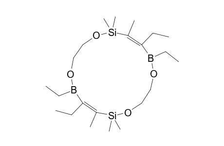 4,5,12,13-TETRAETHYL-2,2,3,10,10,11-HEXAMETHYL-1,6,9,14-TETRAOXA-2,10-DISILA-5,13-DIBORA-3,11-CYCLOHEXADECADIENE