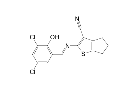 2-[(3,5-dichlorosalicylidene)amino]-5,6-dihydro-4H-cyclopenta[b]thiophene-3-carbonitrile