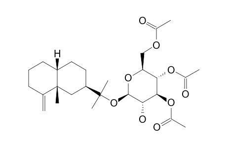 11-HYDROXY-7-H-ALPHA,10-H-BETA-EREMOPHIL-4-(15)-ENE-11-O-BETA-D-(3'-O,4'-O,6'-O-TRIACETYL)-GLUCOPYRANOSIDE