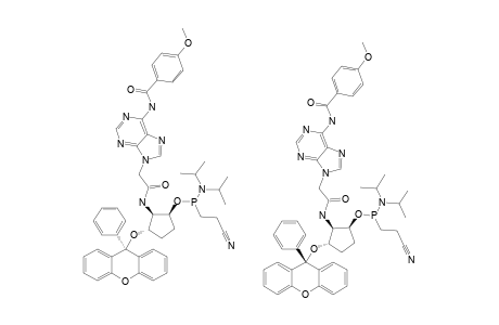 #12B;2'-(2-CYANOETHYL)-[1'-(2-(N6-(PARA-METHOXYBENZOYL)-ADENIN-1-YL)-ACETAMINO)-3'-(9-PHENYL-XANTHEN-9-YLOXY)-CYCLOPENTYL]-N,N-DIISOPROPYLPHOSPHORAMIDITE