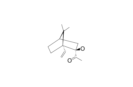 (-)-(1S,2S,4R)-2-ACETYL-1-VINYL-2-HYDROXY-7,7-DIMETHYL-BICYCLO-[2.2.1]-HEPTANE