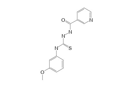 4-(m-methoxyphenyl)-1-nicotinoyl-3-thiosemicarbazide