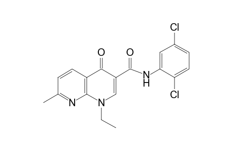 2',5'-dichloro-1,4-dihydro-1-ethyl-7-methyl-4-oxo-1,8-naphthyridine-3-carboxanilide