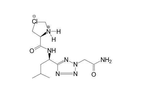 5-[1-(S)-(L-PROLYLAMINO)-3-METHYLBUTYL]-2-TETRAZOLYLACETAMIDEHYDROCHLORIDE