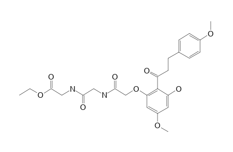 [N-[(6'-HYDROXY-4,4'-DIMETHOXY-DIHYDRO-CHALCONE)-2'-YLOXY]-ACETYLGLYCYL]-GLYCINE-ETHYLESTER