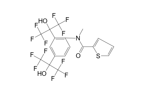 N-[2,4-bis(1,1,1,3,3,3-hexafluoro-2-hydroxypropan-2-yl)phenyl]-N-methyl-2-thiophenecarboxamide