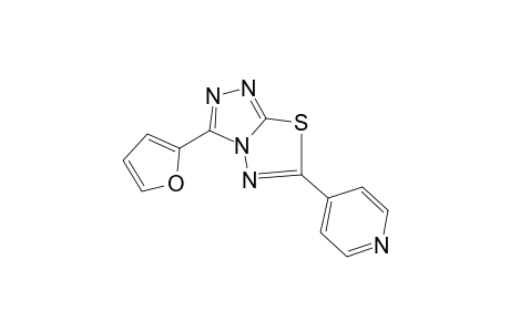 [1,2,4]Triazolo[3,4-b][1,3,4]thiadiazole, 3-(2-furanyl)-6-(4-pyridinyl)-