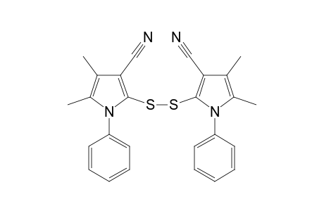 4,4',5,5'-Tetramethyl-1,1'-diphenyl-2,2'-disulfanediyl-di-1H-pyrrole-3-carbonitrilemethyl-1-phenyl-2-thioxo-2,5-dihydro-1H-pyrrole-3-carbonitrile