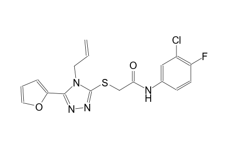 2-(4-Allyl-5-furan-2-yl-4H-[1,2,4]triazol-3-ylsulfanyl)-N-(3-chloro-4-fluoro-phenyl)-acetamide