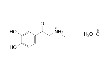 3',4'-dihydroxy-2-(methylamino)acetophenone, hydrochloride, hydrate