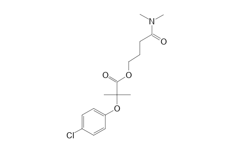 2-(p-chlorophenoxy)-2-methylpropionic acid, 3-(dimethylcarbamoyl)propyl ester