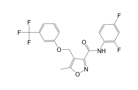 N-(2,4-difluorophenyl)-5-methyl-4-{[3-(trifluoromethyl)phenoxy]methyl}-3-isoxazolecarboxamide