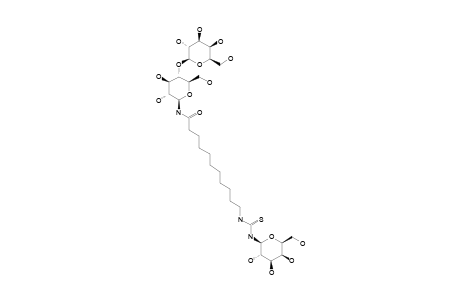 N-(BETA-D-GALACTOPYRANOSYL)-N'-[10-(BETA-LACTOSYLAMINOCARBONYL)-DECAN-1-YL]-THIOUREA