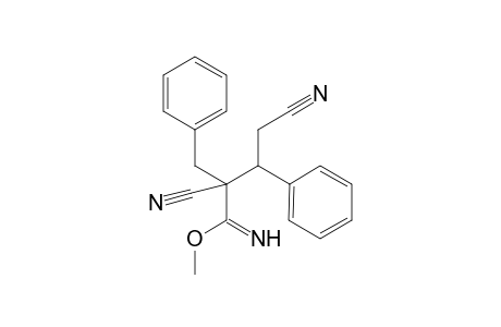 2-Benzyl-2,4-dicyano-3-phenyl-butyrimidic acid methyl ester