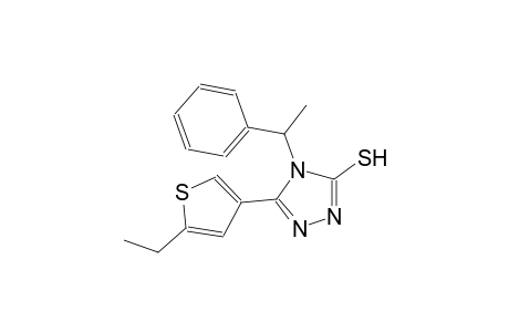 5-(5-ethyl-3-thienyl)-4-(1-phenylethyl)-4H-1,2,4-triazole-3-thiol