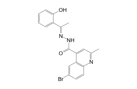 6-bromo-2-methylcinchoninic acid, (a-methylsalicylidene)hydrazide