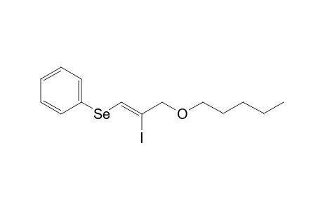 (Z)-3-Pentoxy-2-iodopropenyl phenyl selenide