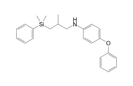 N-(2-Methyl-3-(dimethyl(phenyl)silyl)propyl)-4-phenoxyaniline