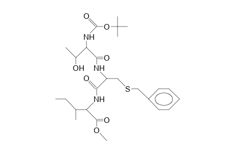 N-TERT.-BUTYLOXYCARBONYL-L-THREONYL-S-BENZYL-CYSTEINYL-ISOLEUCINE-METHYLESTER