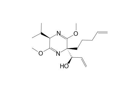 (2R,5S,1'R)-2,5-dihydro-3,6-dimethoxy-5-(1-hydroxy-2-propenyl)-2-isopropyl-5-(4-pentenyl)pyrazine