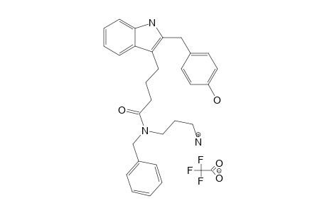 N-(3-AMINOPROPYL)-N-BENZYL-4-[2-(4-HYDROXY-BENZYL)-1-H-INDOL-3-YL]-BUTYRAMIDE-TRIFLUOROACETATE;MAJOR-COMFORMER