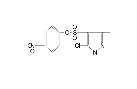 5-chloro-1,3-dimethylpyrazole-4-sulfonic acid, p-nitrophenyl ester