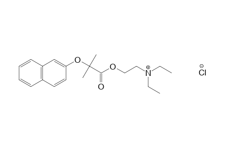 2-methyl-2-[(2-naphthyl)oxy]propionic acid, 2-(diethylamino)ethyl ester, hydrochloride