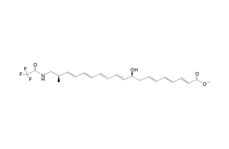 (2E,4E,6E,10E,12E,14E,16E)-(9S,18R)-9-Hydroxy-18-methyl-19-(2,2,2-trifluoro-acetylamino)-nonadeca-2,4,6,10,12,14,16-heptaenoic acid methyl ester