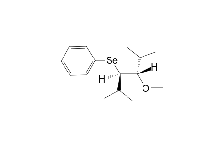 THREO-3-BENZENESELENYL-4-METHOXY-2,5-DIMETHYL-HEXANE