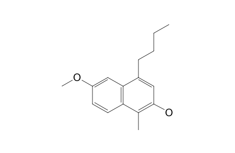 4-BUTYL-6-METHOXY-1-METHYLNAPHTHALENE-2-OL