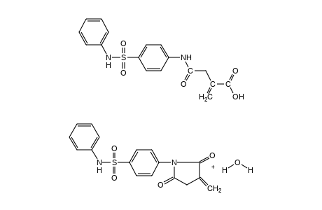 SUCCINANILIC ACID, 2-METHYLENE- 4'-/PHENYLSULFAMOYL/-,