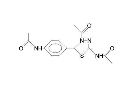 4-ACETYL-2-ACETYLAMINO-5-PARA-ACETYLAMINOPHENYL-4,5-DIHYDRO-1,3,4-THIADIAZOLE