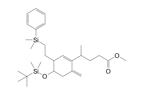 3-Methylene-2-[4-(methoxycarbonyl)but-2-yl]-5-(tert-butyldimethylsiloxy)-6-[2-(phenyldimethylsilyl)ethyl]cyclohexene