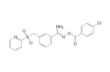 O-(p-chlorobenzoyl)-alpha-[(2-pyridyl)sulfonyl]-m-toluamidoxime