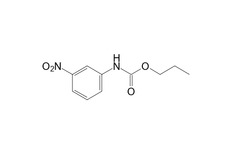 m-nitrocarbanilic acid, propyl ester