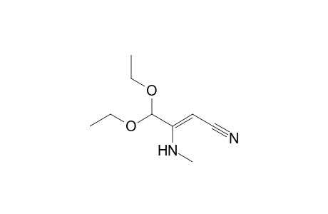 1-Cyano-3,3-diethoxy-2-(methylamino)prop-1-ene