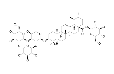 3-O-BETA-D-XYLOPYRANOSYL-(1->2)-[BETA-D-GLUCOPYRANOSYL-(1->3)]-ALPHA-L-ARABINOPYRANOSYL-URSOLIC-ACID-28-O-BETA-D-GLUCOPYRANOSIDE