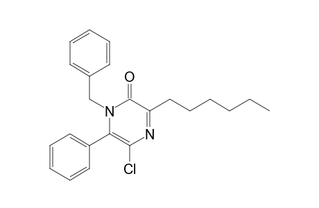 1-Benzyl-5-chloro-3-hexyl-6-phenyl-2(1H)-pyrazinone