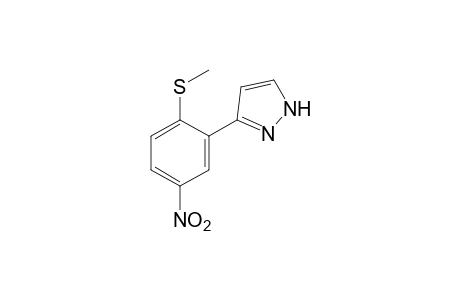 3-[2-(methylthio)-5-nitrophenyl]pyrazole