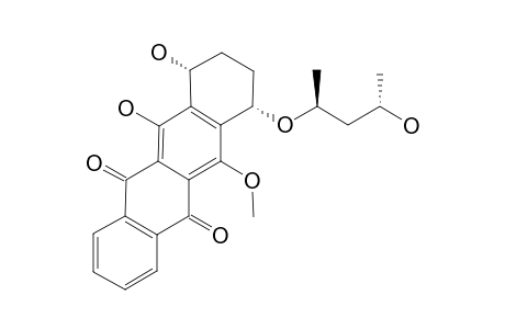 [7S-(7-ALPHA,10-ALPHA)]-10,11-DIHYDROXY-7-[(1'R,3'R)-3'-HYDROXY-1'-METHYLBUTOXY]-6-METHOXY-7,8,9,10-TETRAHYDRONAPHTHACENE-5,12-DIONE