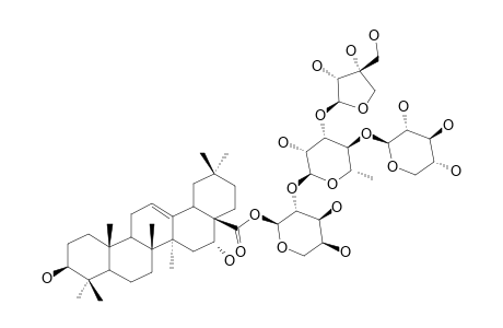 28-O-[APIOFURANOSYL-(1->3)-[XYLOPYRANOSYL-(1->4)]-RHAMNOPYRANOSYL-(1->2)-ARABINOPYRANOSYL]-ECHINOCYSTIC-ACID-ESTER