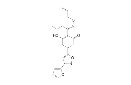 2-Cyclohexen-1-one, 5-[3-(2-furanyl)-5-isoxazolyl]-3-hydroxy-2-[1-[(2-propenyloxy)imino]butyl]-