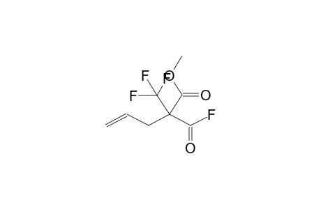 TRIFLUOROMETHYL(ALLYL)MALONIC ACID, MONOFLUOROANHYDRIDE, METHYL ESTER