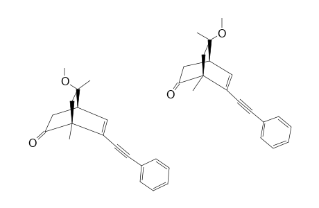 (1S,4S,8RS)-8-METHOXY-1,8-DIMETHYL-6-(2-PHENYLETHYNYL)-BICYCLO-[2.2.2]-OCT-5-EN-2-ONE