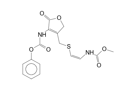 2,5-Dihydrofuran-2-one, 3-phenoxycarbonylamino-4-(2-methoxycarbonylaminovinyl)-thiomethyl-