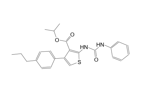 isopropyl 2-[(anilinocarbonyl)amino]-4-(4-propylphenyl)-3-thiophenecarboxylate