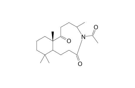 N-ACETYL-9-OXO-14,15,17-TRINOR-8,9-SECOLABDANE-8,13-XI-LACTAM