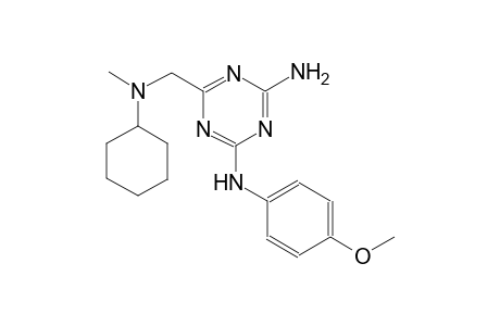 6-{[cyclohexyl(methyl)amino]methyl}-N~2~-(4-methoxyphenyl)-1,3,5-triazine-2,4-diamine