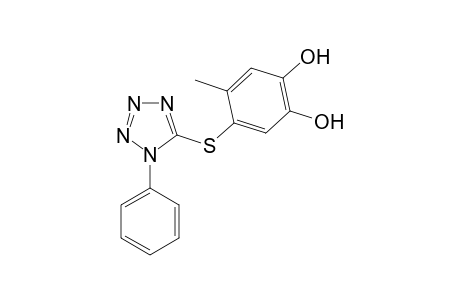 4-Methyl-5-(1-phenyl-1H-tetrazol-5-ylthio)benzene-1,2-diol