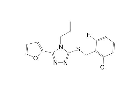 4-allyl-3-[(2-chloro-6-fluorobenzyl)sulfanyl]-5-(2-furyl)-4H-1,2,4-triazole